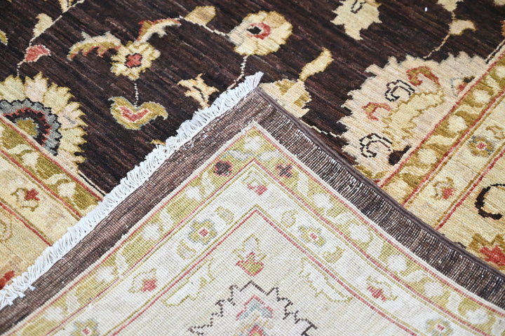 brown Large rug 8' 2" x 11' 3"