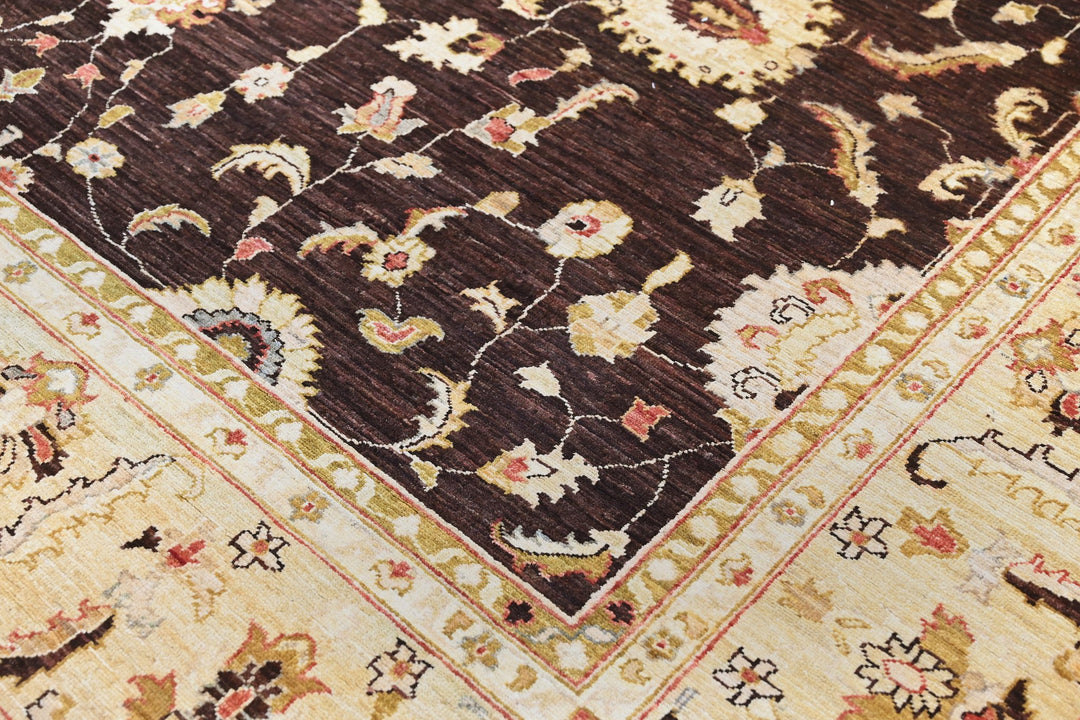 brown Large rug 8' 2" x 11' 3"