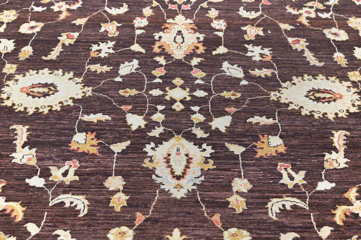 brown Large rug 8' 2" x 11' 3"