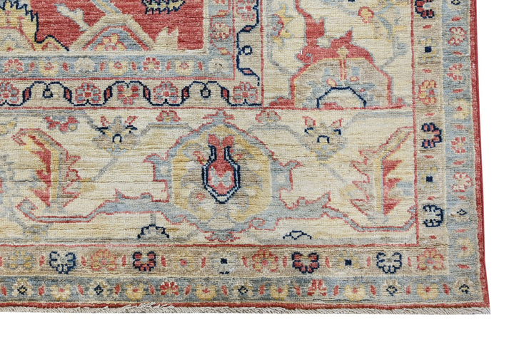 red Large rug 8' 2" x 9' 11"