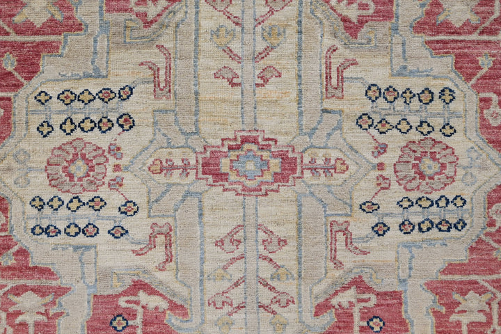 red Large rug 8' 2" x 9' 11"