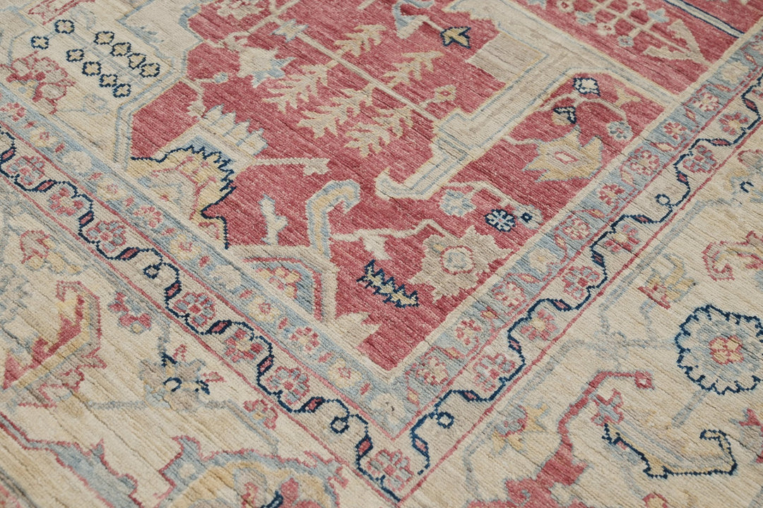 red Large rug 8' 2" x 9' 11"