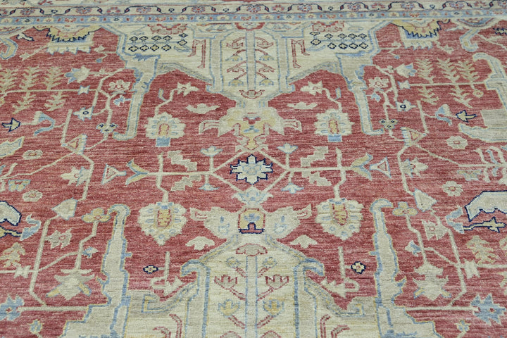 red Large rug 8' 2" x 9' 11"