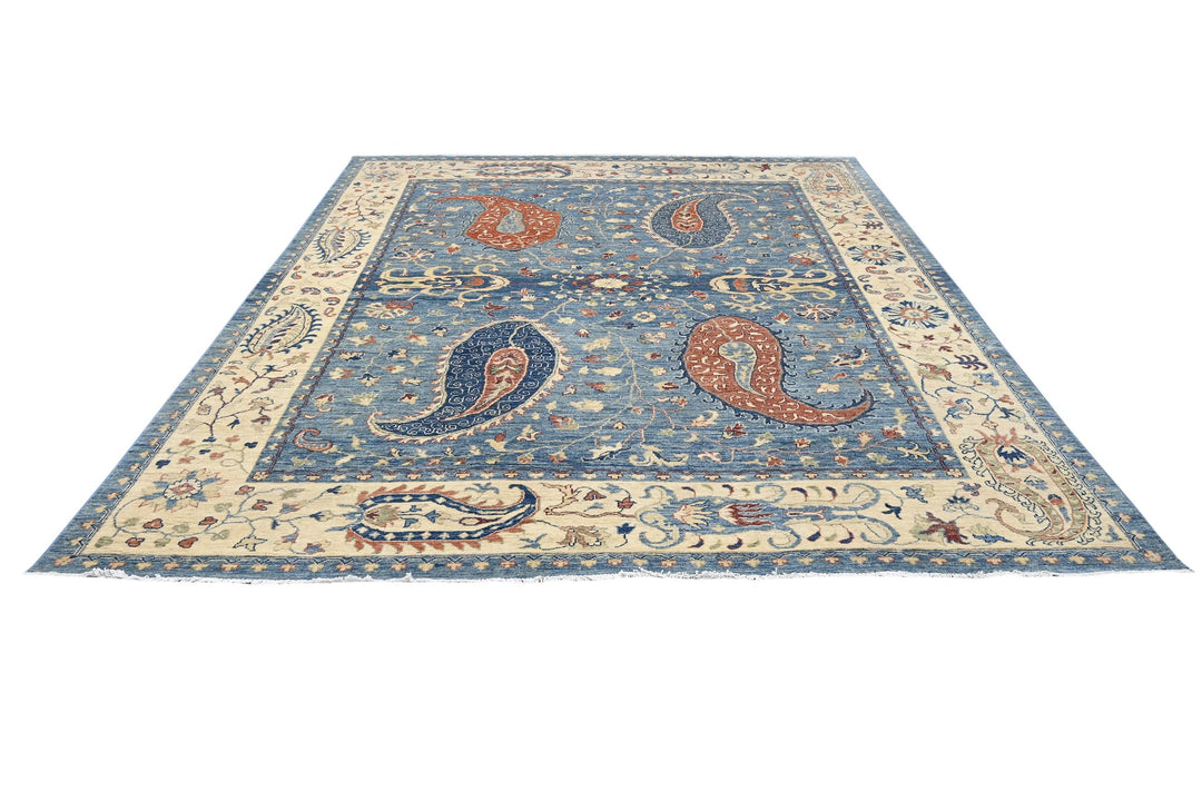 blue Large rug 8' 0" x 9' 10"