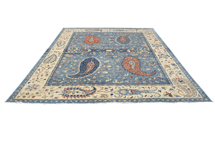 blue Large rug 8' 0" x 9' 10"