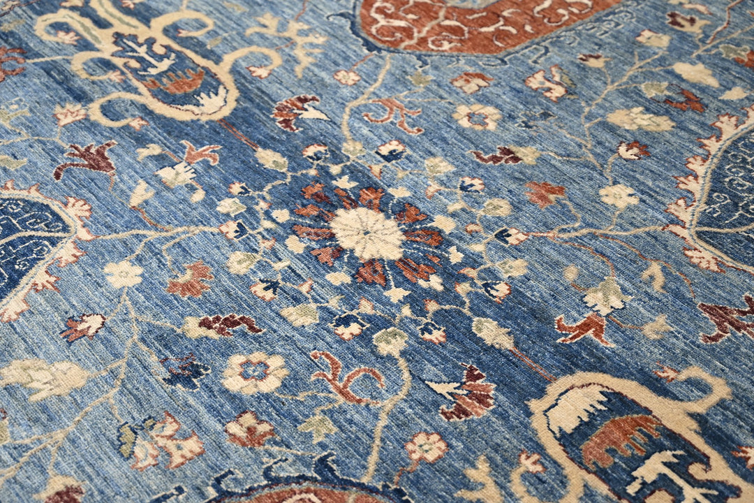 blue Large rug 8' 0" x 9' 10"