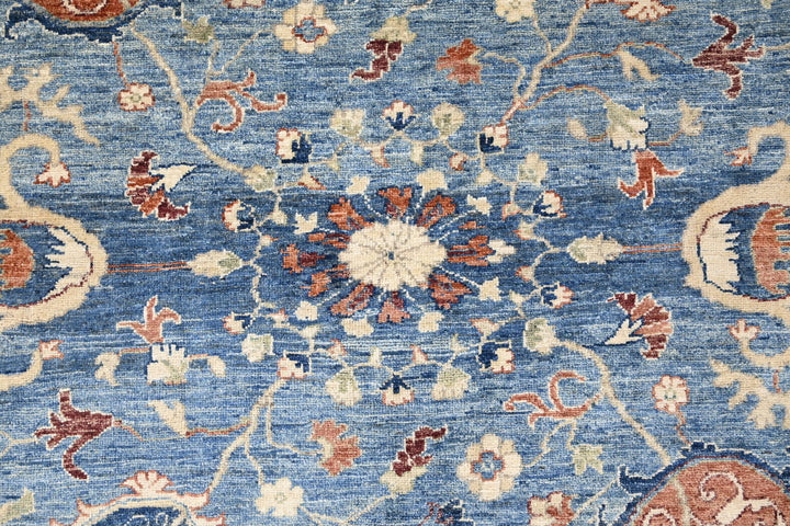blue Large rug 8' 0" x 9' 10"