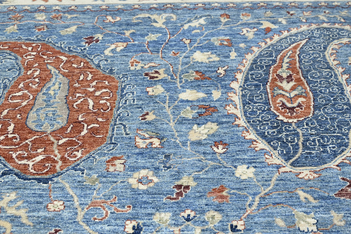 blue Large rug 8' 0" x 9' 10"