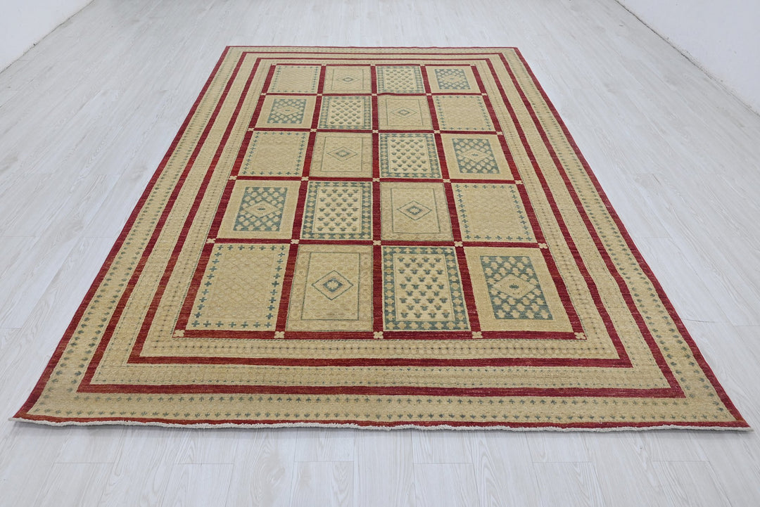 brown Medium rug 6' 6" x 9' 5"