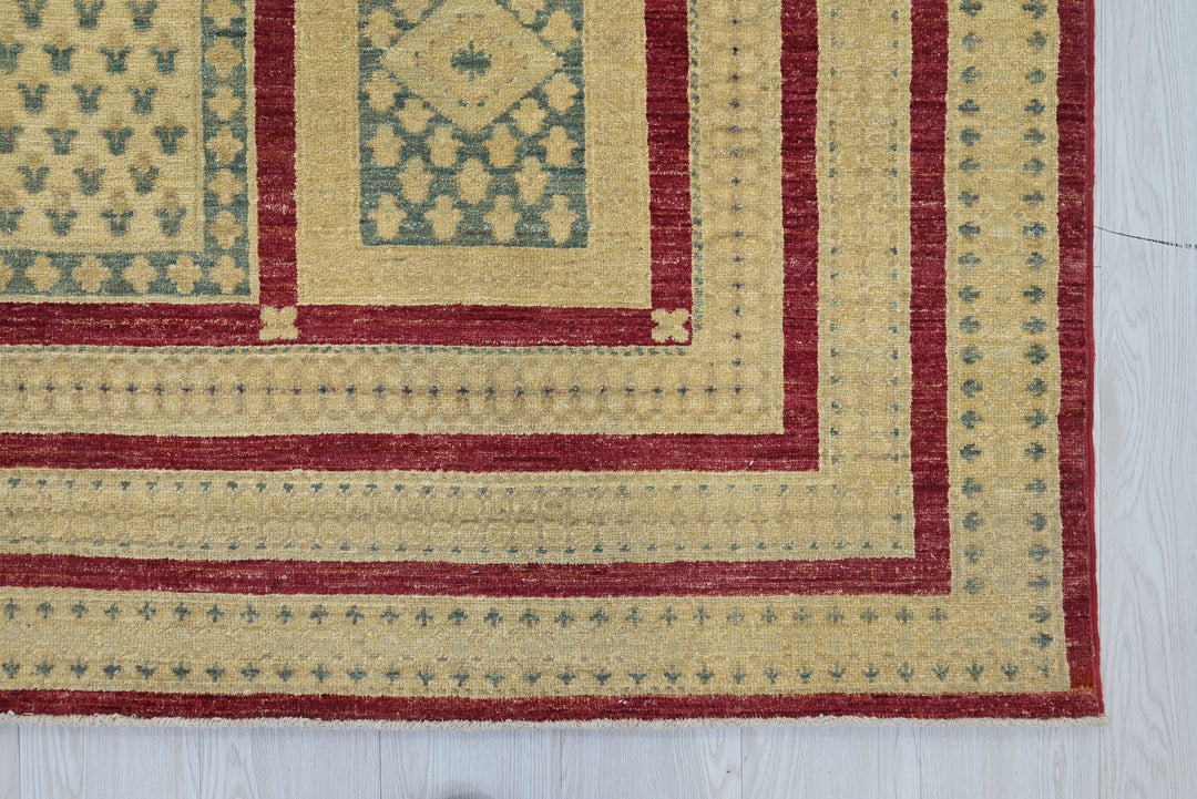 brown Medium rug 6' 6" x 9' 5"