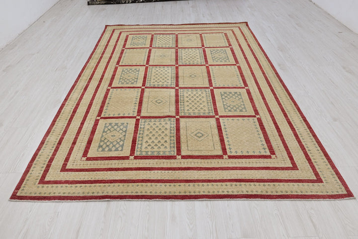 brown Medium rug 6' 6" x 9' 5"