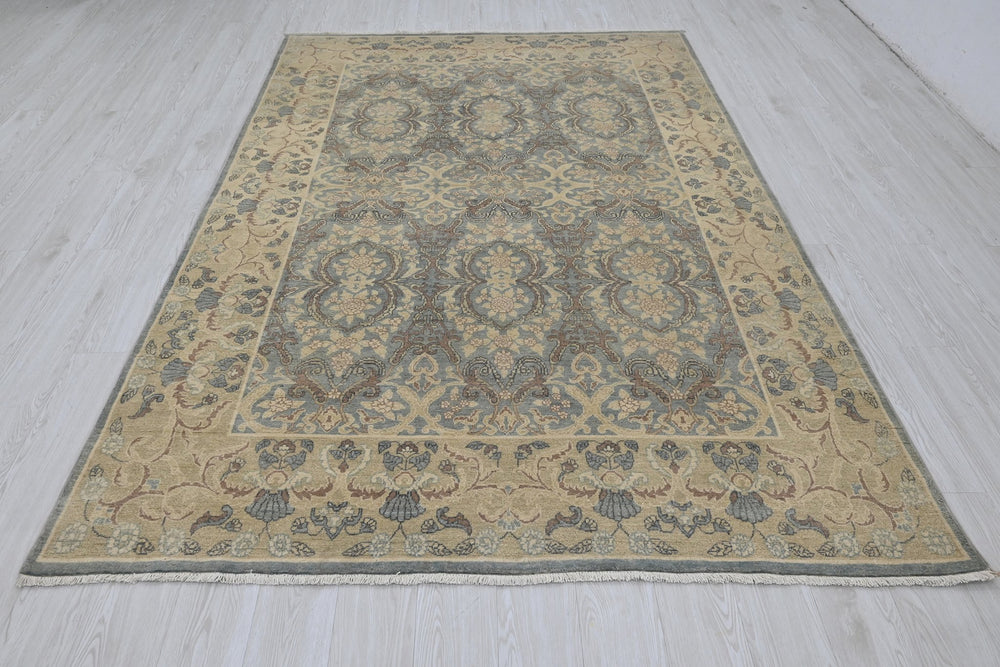 blue Medium rug 6' 1" x 9' 1"
