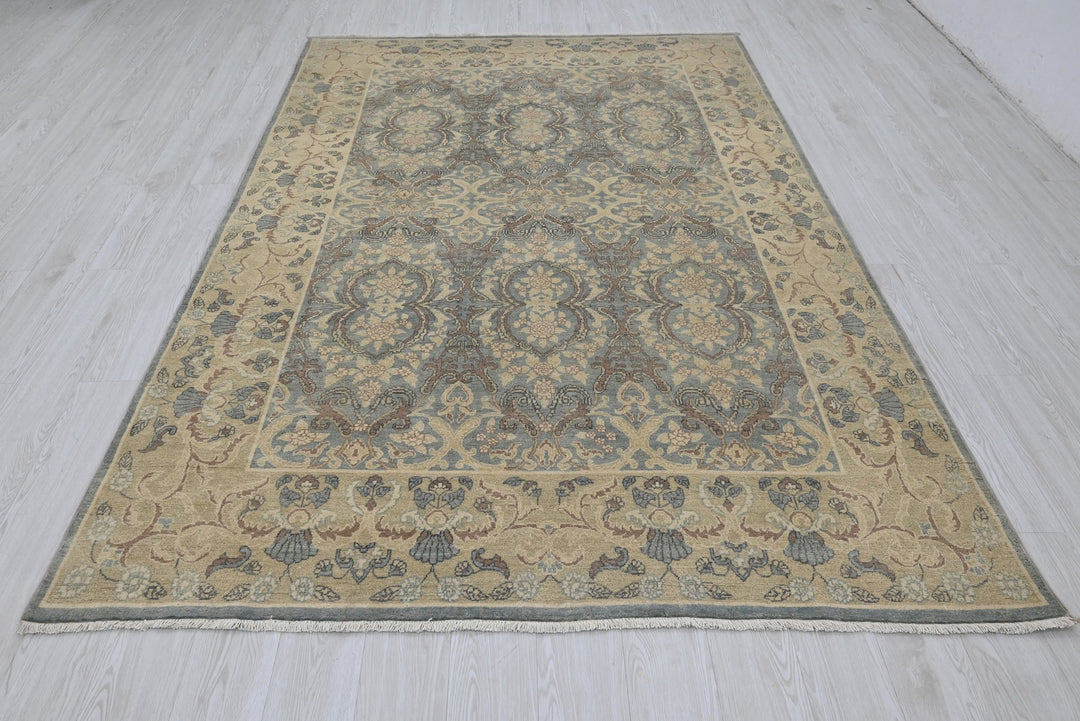 blue Medium rug 6' 1" x 9' 1"