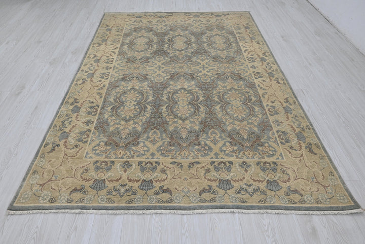 blue Medium rug 6' 1" x 9' 1"