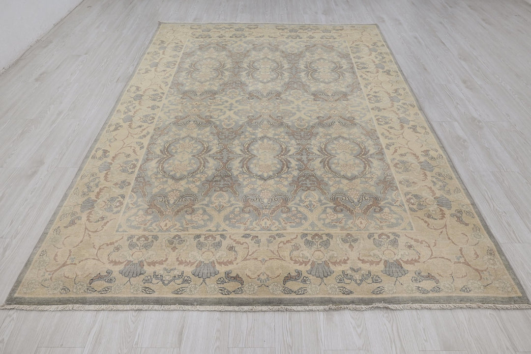 blue Medium rug 6' 1" x 9' 1"