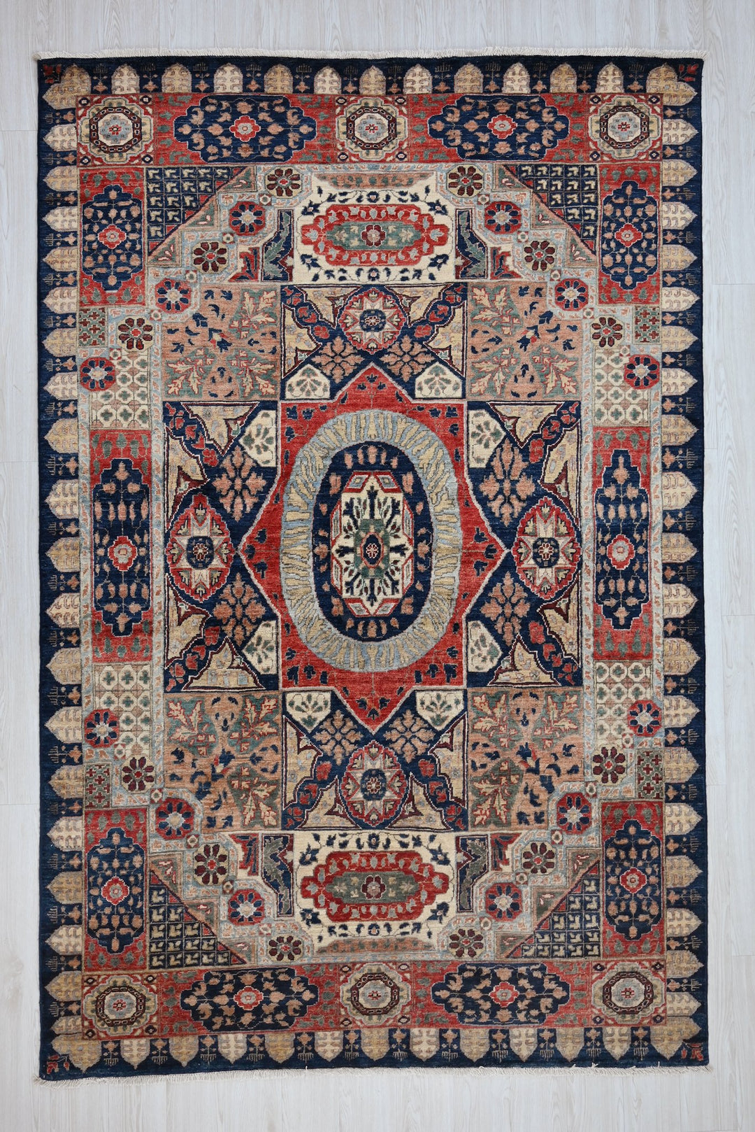 blue Medium rug 5' 11" x 8' 11"