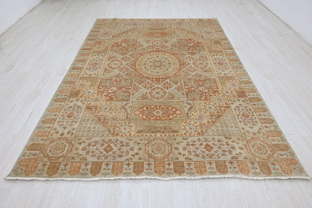 brown Large rug 6' 7" x 9' 8"