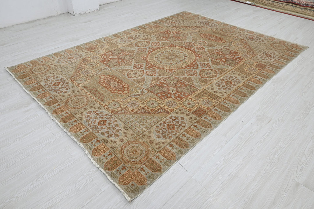 brown Large rug 6' 7" x 9' 8"