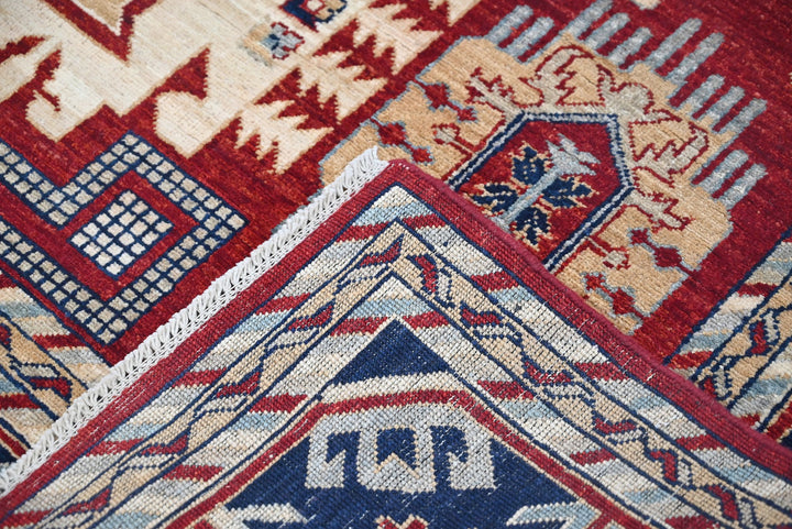 red Medium rug 5' 7" x 8' 2"