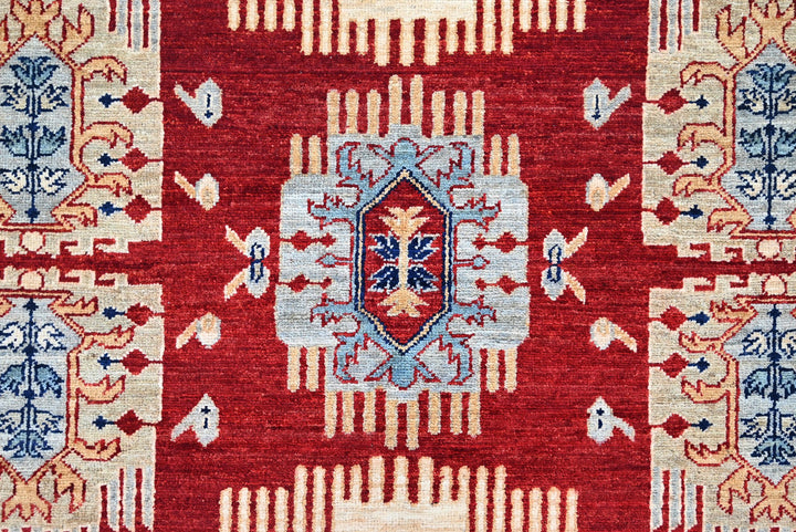 red Medium rug 5' 7" x 8' 2"