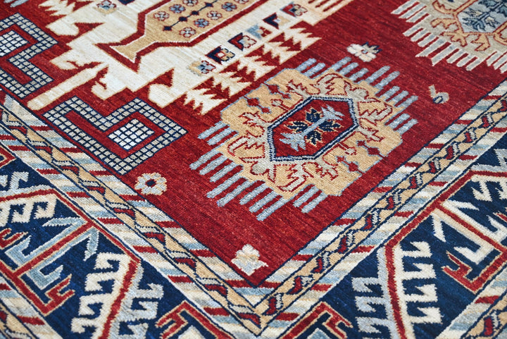 red Medium rug 5' 7" x 8' 2"