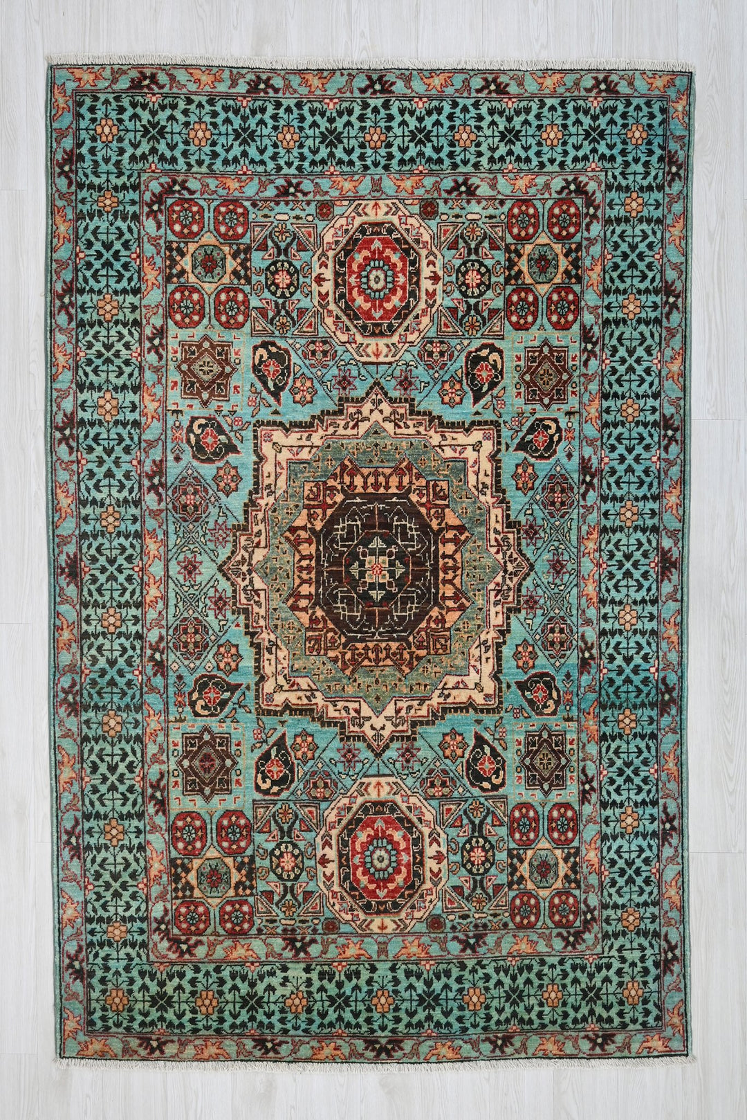 blue Medium rug 4' 11" x 6' 10"