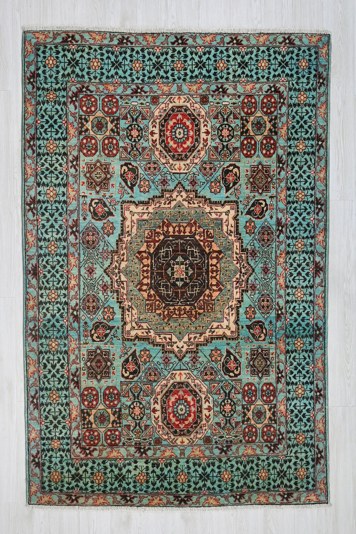 blue Medium rug 4' 11" x 6' 10"