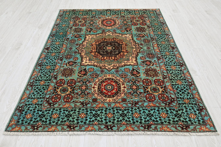 blue Medium rug 4' 11" x 6' 10"