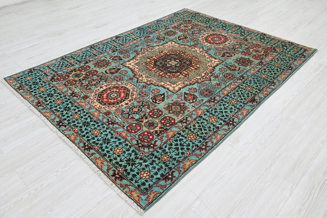 blue Medium rug 4' 11" x 6' 10"
