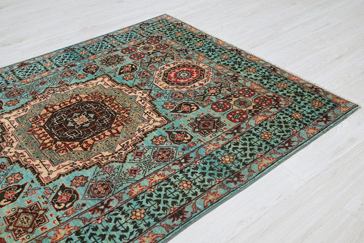 blue Medium rug 4' 11" x 6' 10"