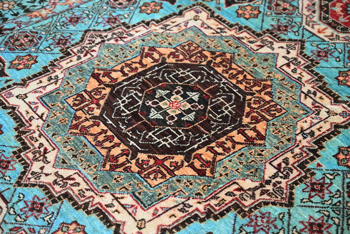 blue Medium rug 4' 11" x 6' 10"