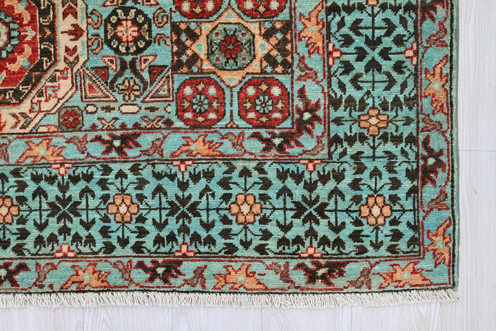 blue Medium rug 4' 11" x 6' 10"