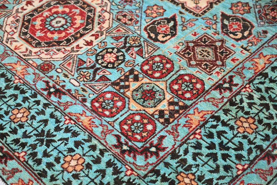 blue Medium rug 4' 11" x 6' 10"