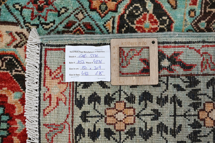 blue Medium rug 4' 11" x 6' 10"