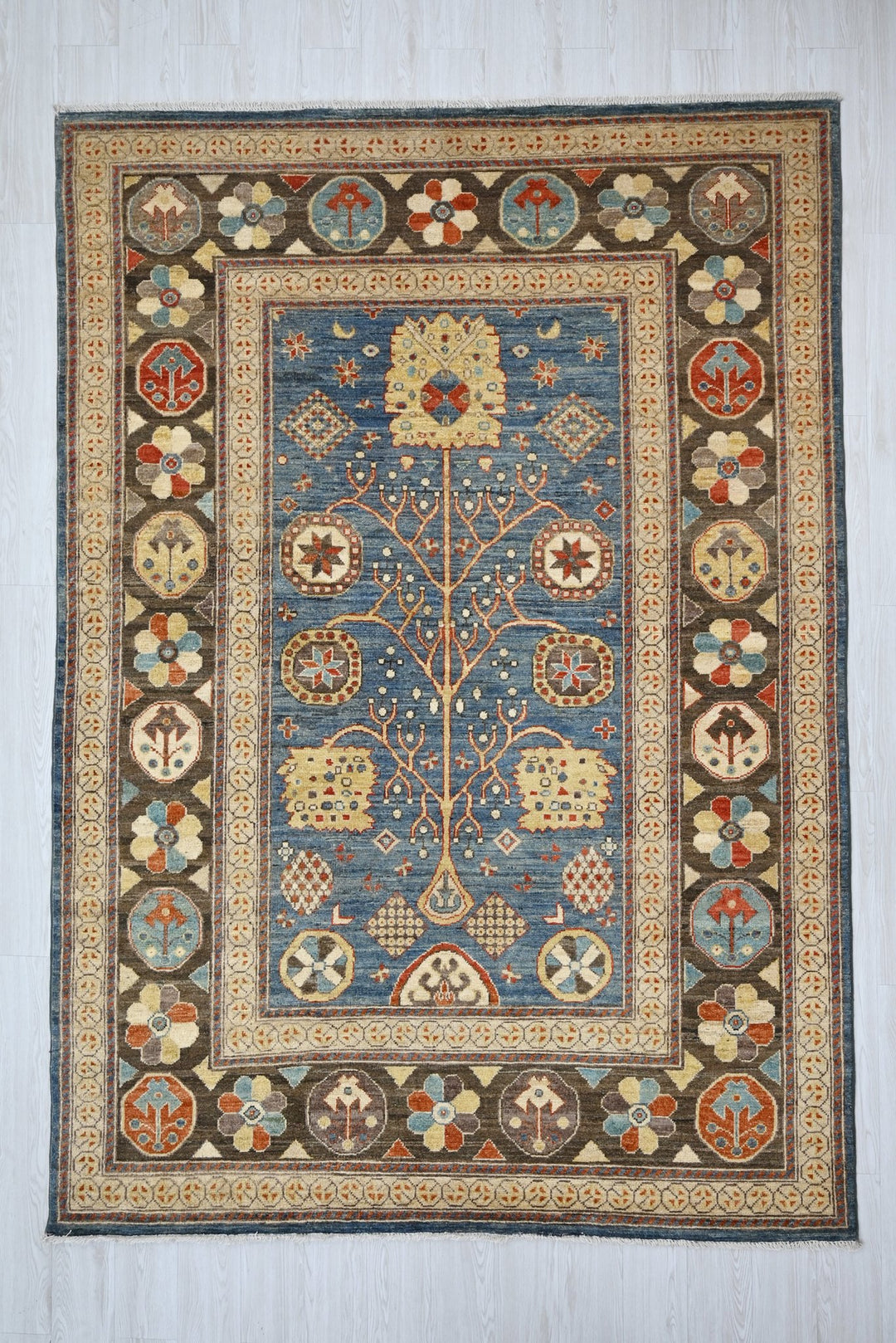 blue Medium rug 6' 4" x 9' 0"