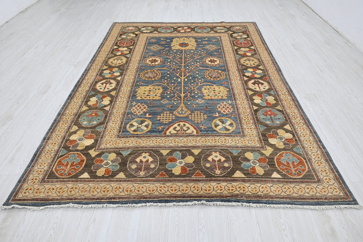 blue Medium rug 6' 4" x 9' 0"