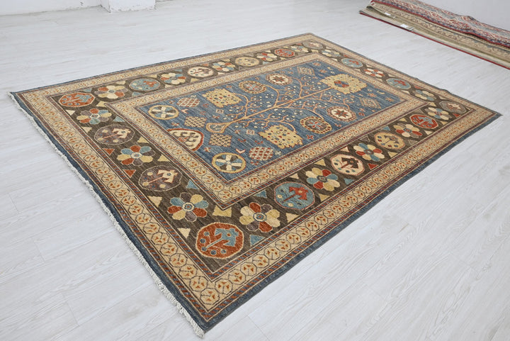 blue Medium rug 6' 4" x 9' 0"