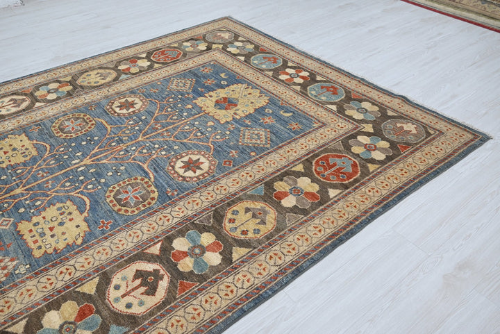 blue Medium rug 6' 4" x 9' 0"