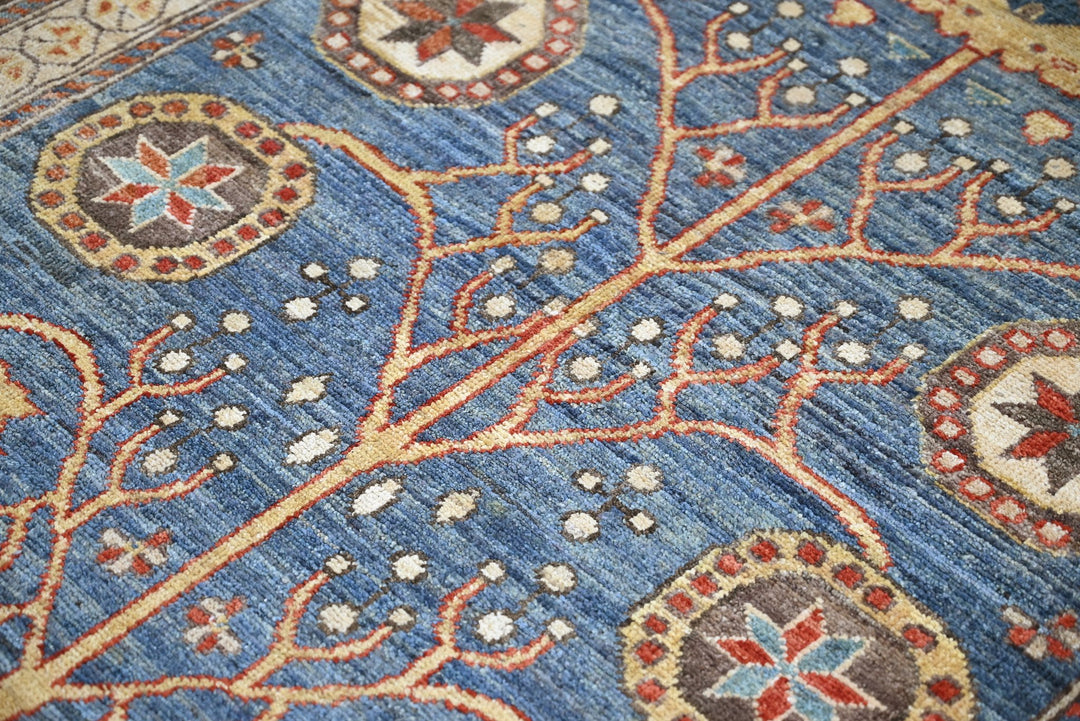 blue Medium rug 6' 4" x 9' 0"