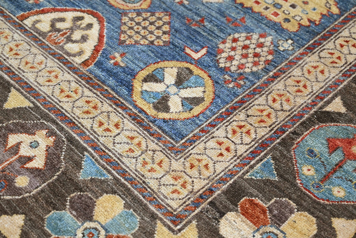 blue Medium rug 6' 4" x 9' 0"