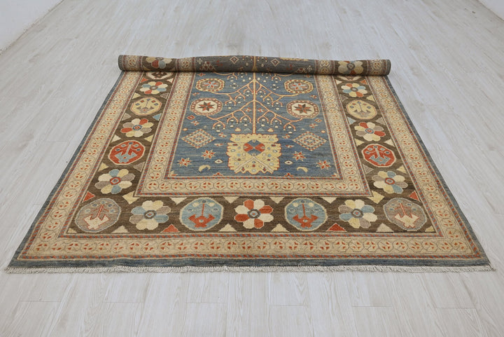 blue Medium rug 6' 4" x 9' 0"