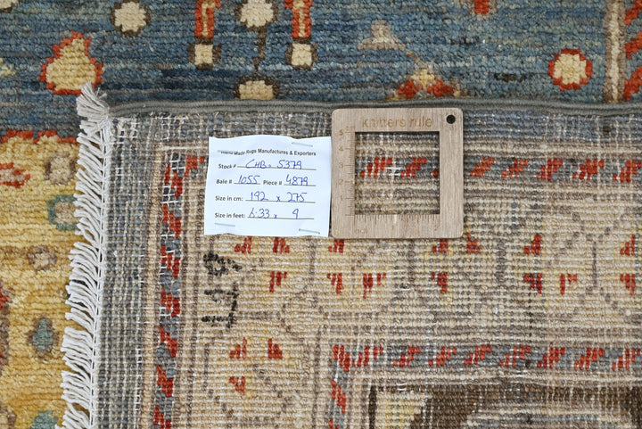 blue Medium rug 6' 4" x 9' 0"