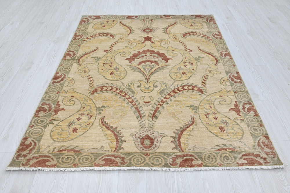brown Medium rug 5' 1" x 6' 11"