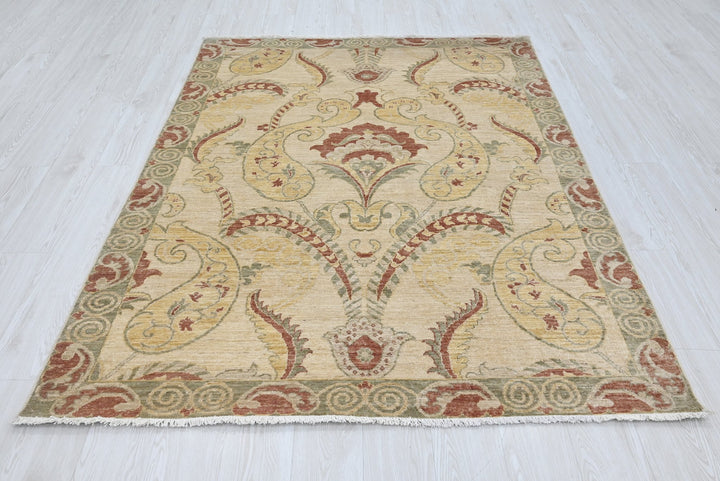 brown Medium rug 5' 1" x 6' 11"