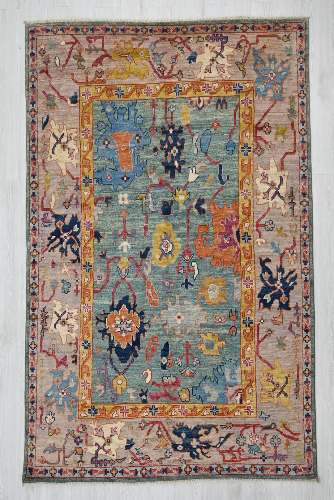 blue Medium rug 5' 6" x 8' 0"