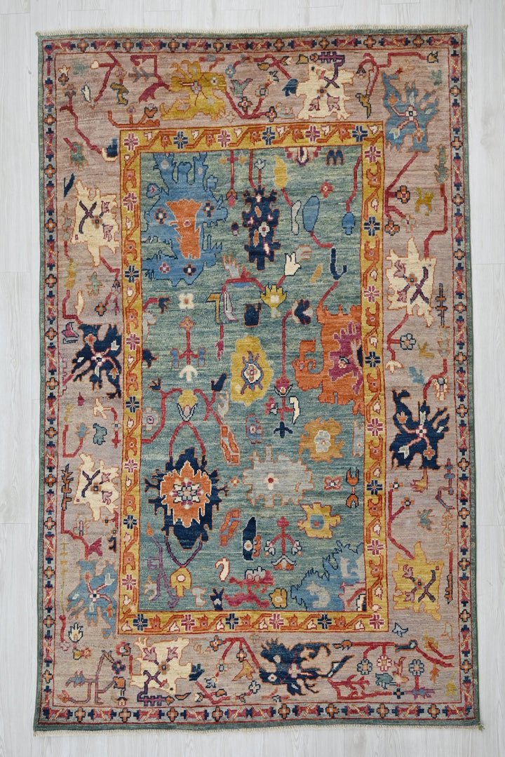 blue Medium rug 5' 6" x 8' 0"