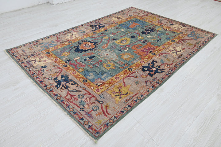blue Medium rug 5' 6" x 8' 0"