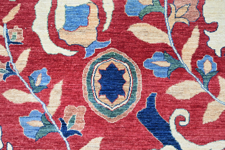 red Medium rug 5' 7" x 7' 6"