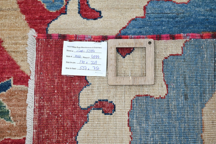 red Medium rug 5' 7" x 7' 6"
