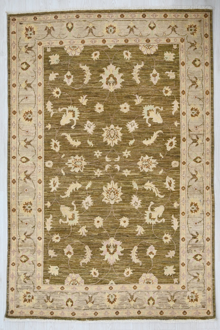 green Medium rug 4' 10" x 6' 10"